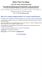 Mobile Screenshot of betterthanfreeblogs.com